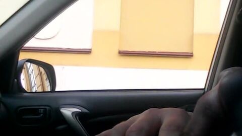 HD видео, крупный план, мастурбирует, машина, оргазм, Сперма, эксгибиционизм